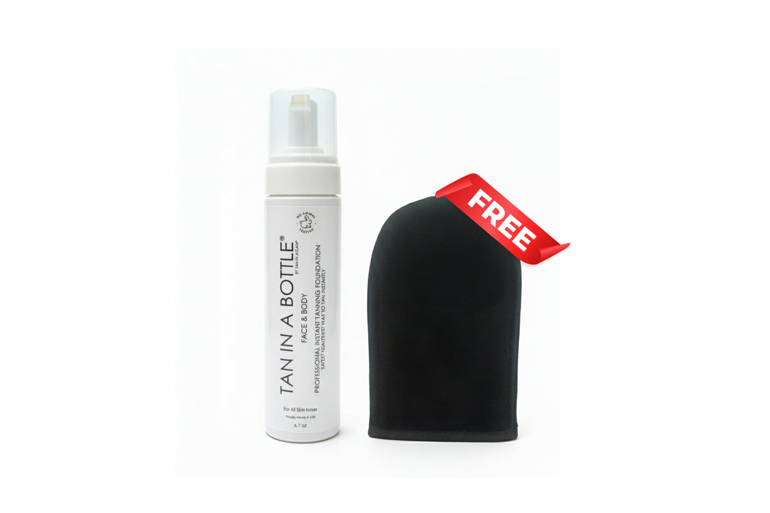 1 Tan in a bottle®  + Free Mitt